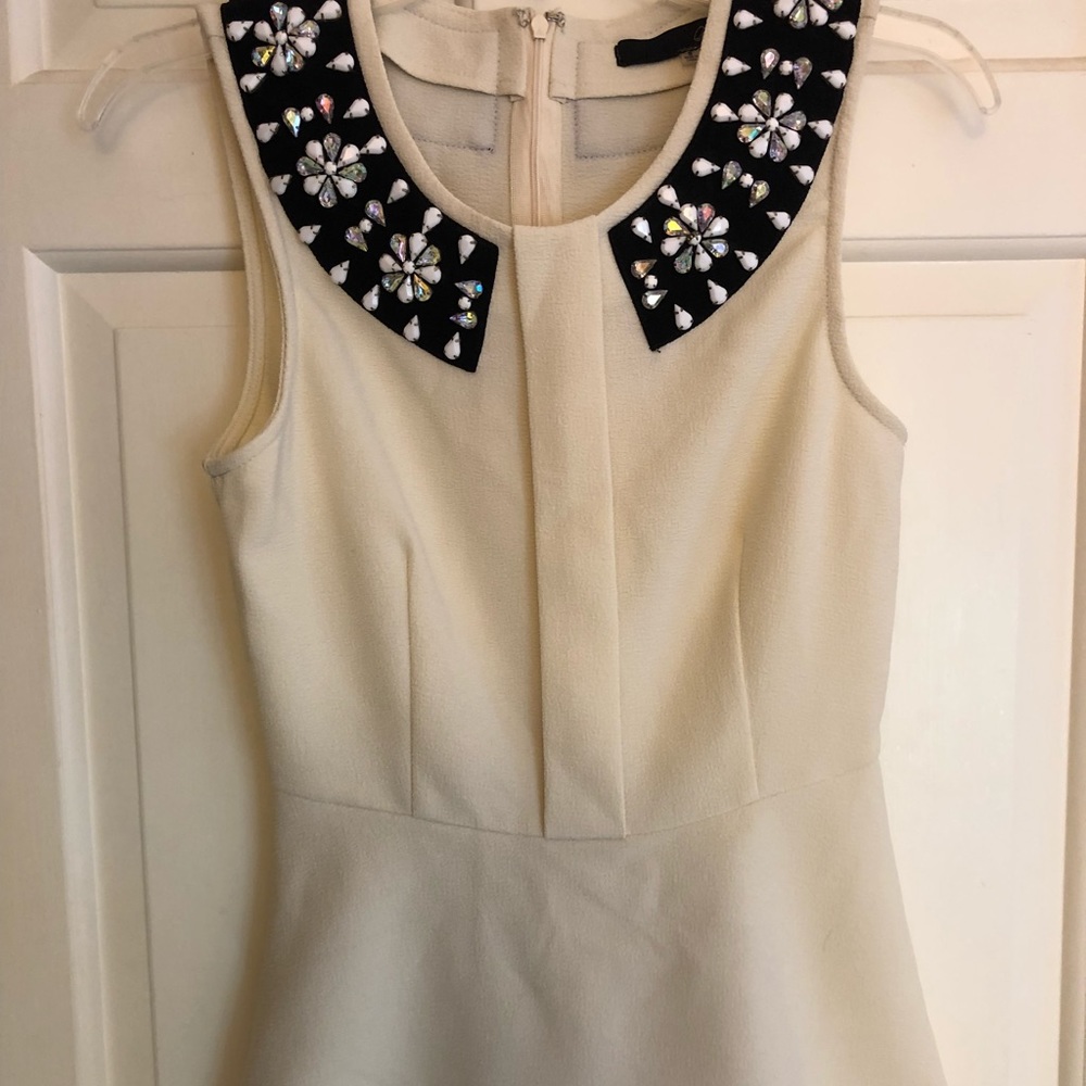 Boutique Beaded Peplum Top